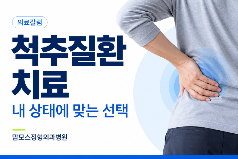 척추질환, 내 상태에 맞는 치료가 중요합니다. [송호섭…